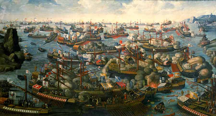 Battaglia di Lepanto 7 ottobre 1571 (artista sconosciuto)